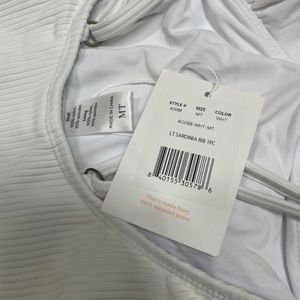 Andie Swim Size medium tall, Sardinia Rib One Piece Swimsuit.  NWT.